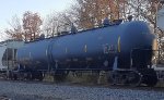 Blue tank car